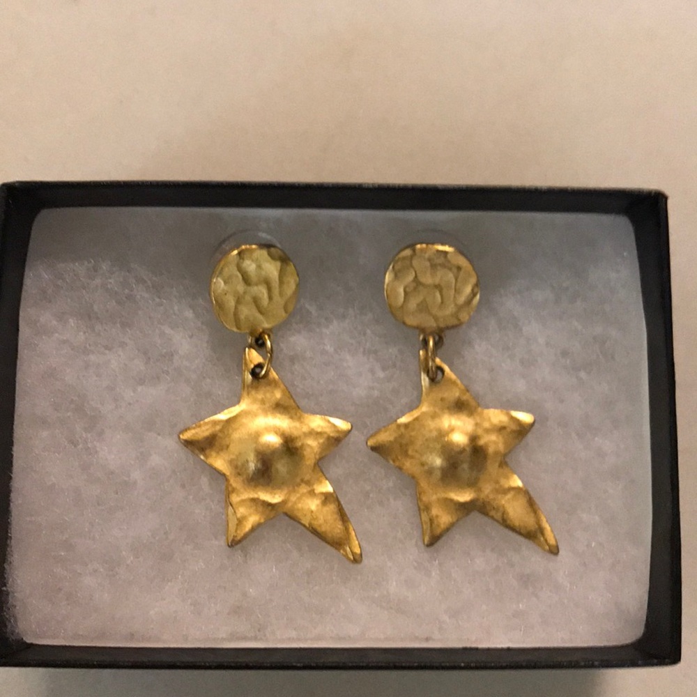 Cute-Gold Star ⭐️  Earings-1.5”